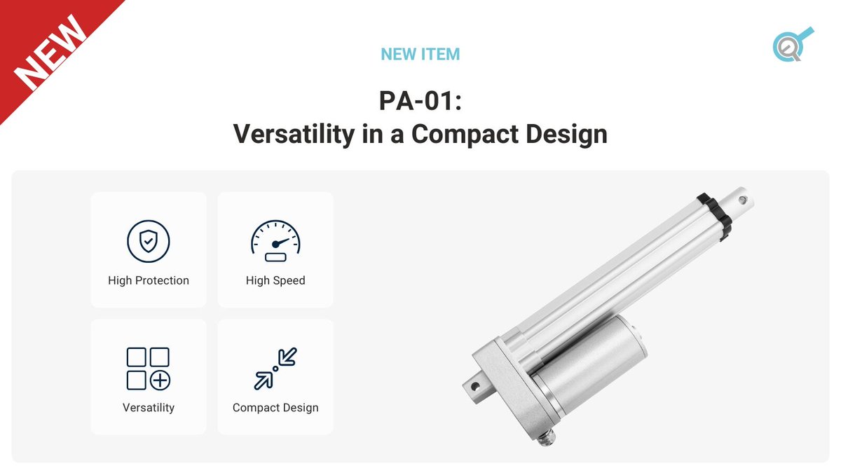 🔎 We are excited to announce the launch of the PA-01 Linear Actuator, a successor to the PA-14 model, now available for order. 
progressiveautomations.com/products/pa-01

#PA01LinearActuator #TechLaunch #IndustrialAutomation #EngineeredSolutions #MotionControl #ActuatorTechnology