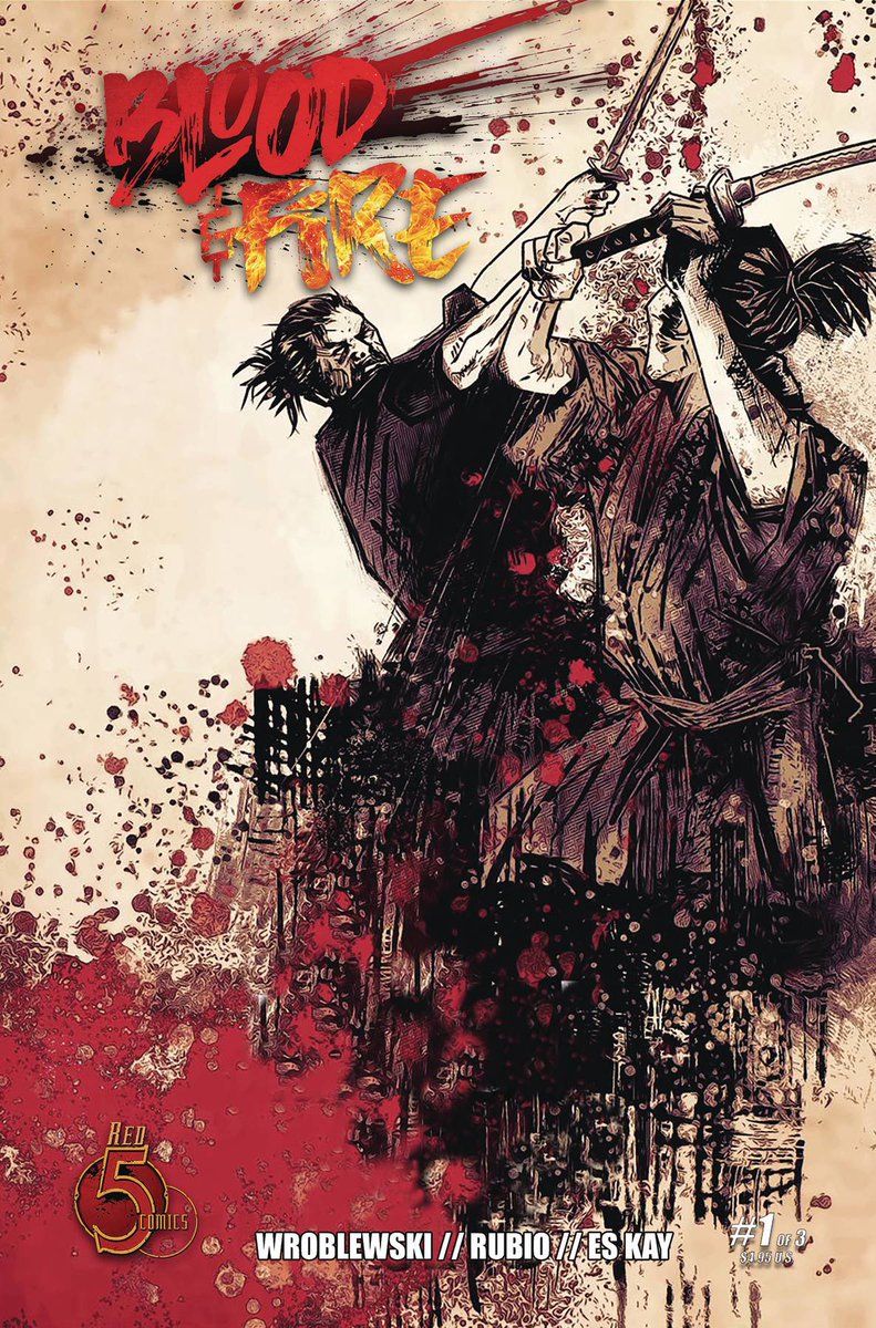 In 16th Century Japan, after centuries of rule, the central government has lost control, plunging the country into a bloody civil war. As warlords seek power a  samurai takes a stand against the chaos. Blood & Fire arrives tomorrow from Red 5 Comics!

#readmorecomics