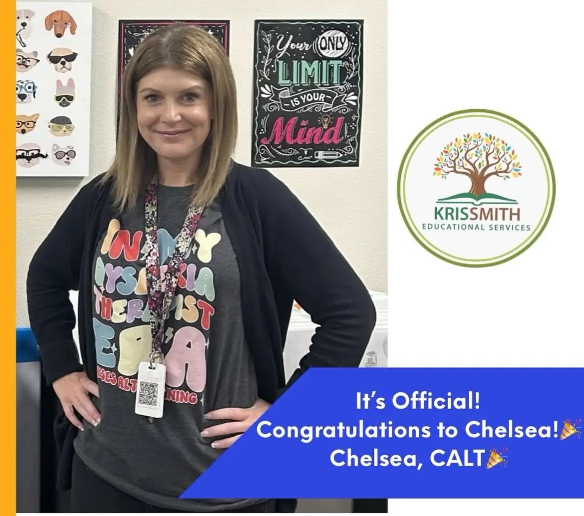 Congratulations to Chelsea Dullye at <a href="/Hatfieldcougars/">Hatfield Elementary</a> for becoming a Certified Academic Language Therapist! #dyslexia #untileveryonecanread #CALT