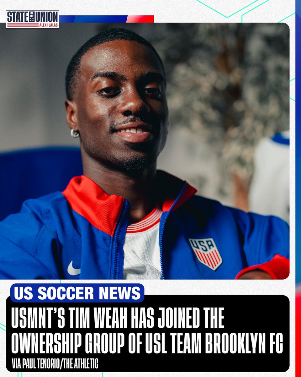 Tim Weah is now part of Brooklyn FC's ownership group, per @PaulTenorio