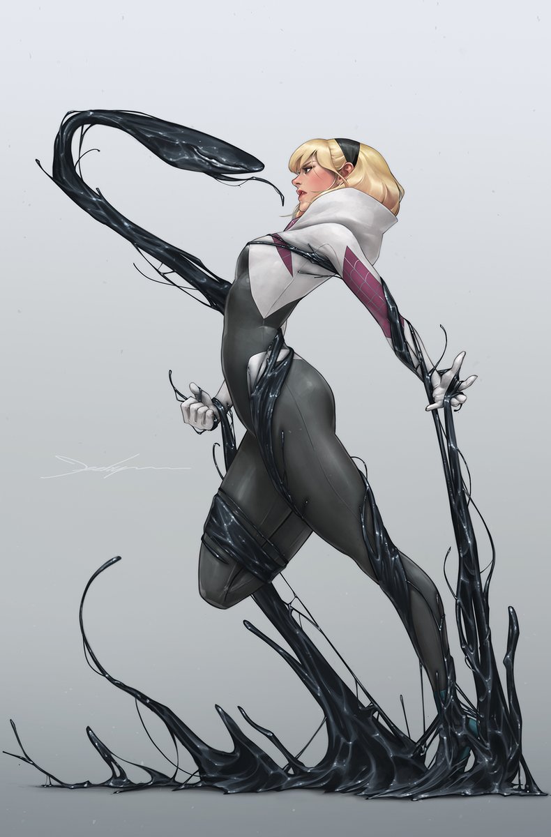 jeehyunglee's tweet image. Spider-Gwen The Ghost Spider #4 Symbiote Variant Cover
jeehyung.com