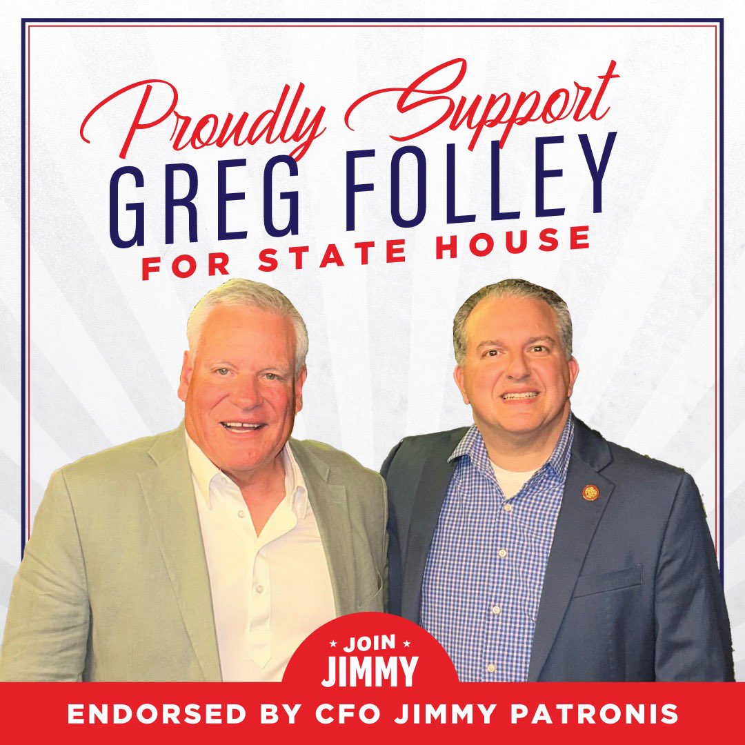 Proud to endorse Greg Folley for State House, District 81. He will put his experience to work to ensure a brighter future for our state! #KeepFloridaFree