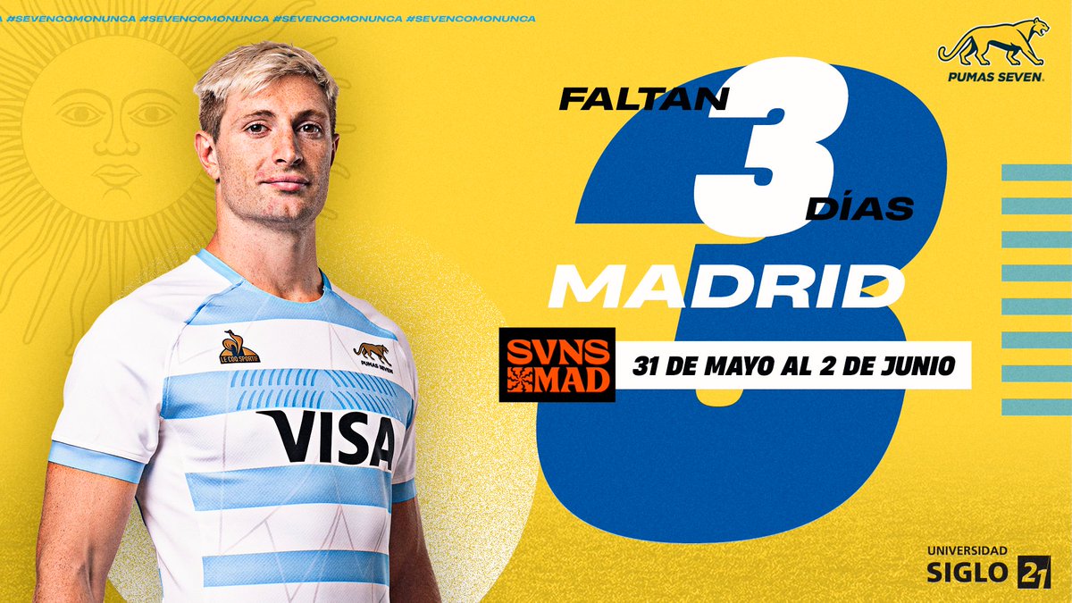 ¡3 días para a Gran final de Madrid! 💪

👉 Debut
📆 Viernes 31 de mayo
🆚 Gran Bretaña
⏰ 14:28h (hora argentina)

#SeVenComoNunca