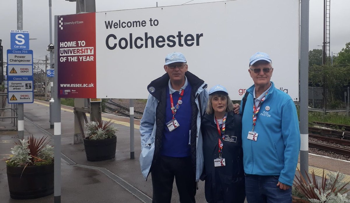 Great to have our Rail Pastors out on the Greater Anglia Network today supporting efforts to Safeguard people #LoveEssex <a href="/greateranglia/">Greater Anglia</a> <a href="/GreaterAngliaPR/">Greater Anglia News</a> <a href="/BBCEssex/">BBC Essex</a>  <a href="/Essex_CF/">Essex Community Foundation</a> <a href="/EssexPFCC/">EssexPFCC</a> @BTPEssex