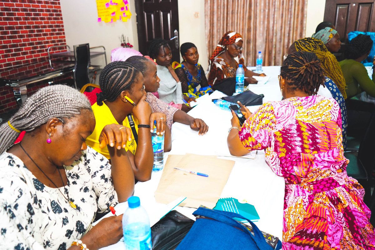 Earlier today, @gifsep4climate under @aacjinaction  trained women farmers on #NatureBasedSolutions and #ClimateResilient agricultural practices in Lafia, Nasarawa State.