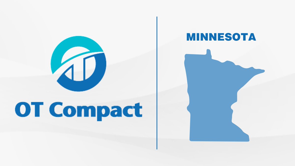 AOTAInc's tweet photo. Thanks to efforts led by the Minnesota Occupational Therapy Association, Minnesota is the 30th state to enact the #OTCompact!
Read about the other states that have joined and next steps at https://t.co/5WDVAHdf8f. https://t.co/3AiZ36xAeU