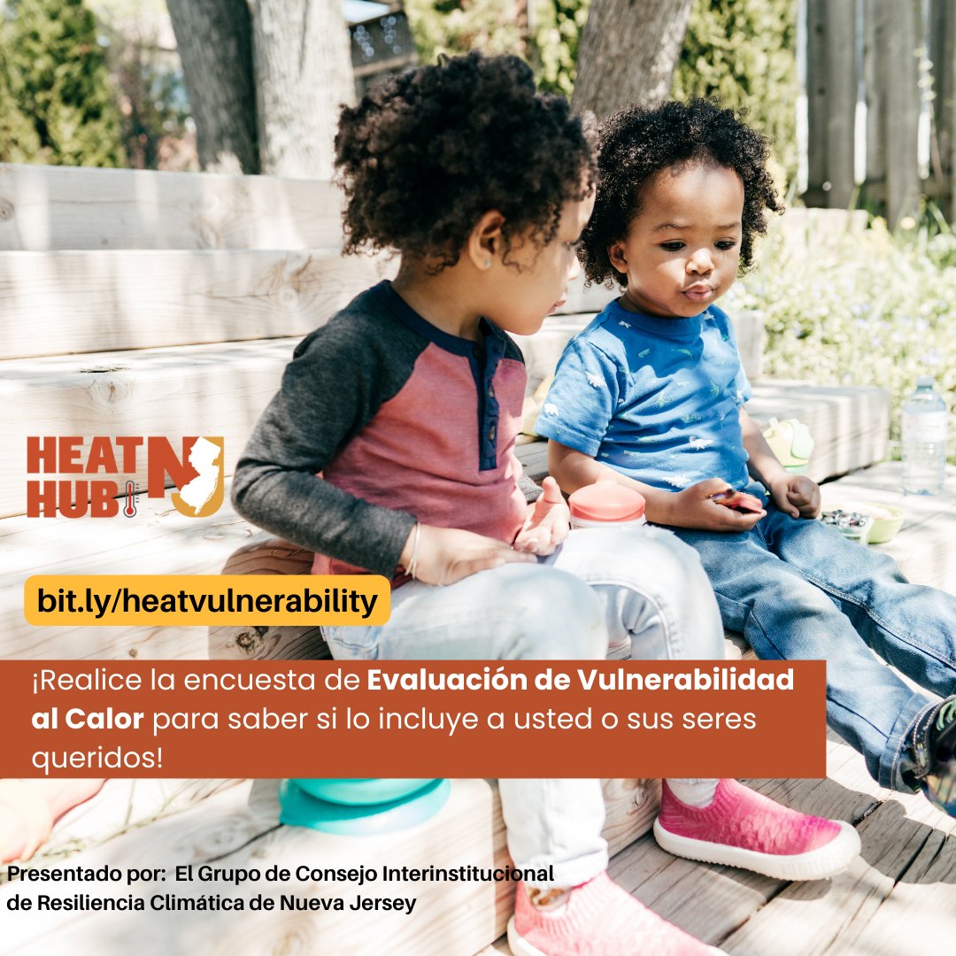 💁‍♂️¡La autoconciencia es autoconservación! ✏️Realice la encuesta de Evaluación de Vulnerabilidad al Calor para saber si eso lo incluye a usted o sus seres queridos. Responda la encuesta en: bit.ly/heatvulnerabil… @NJDeptofHealth