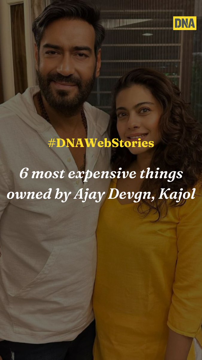 #DNAWebStories | 6 most expensive things owned by #AjayDevgn, #Kajol

Take a look: dnaindia.com/web-stories/en…