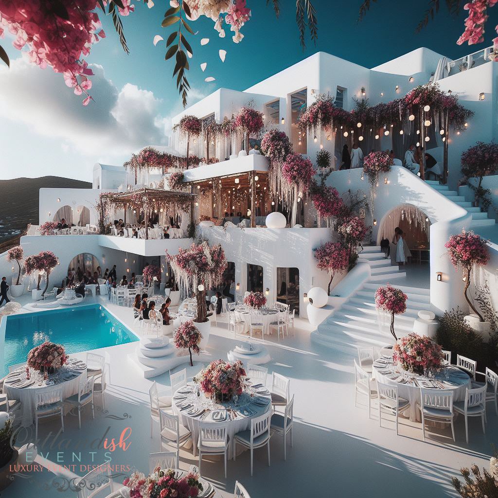 OutlandishByIsh's tweet photo. Imagine saying "I do" on the enchanting cliffs of Santorini, Greece, with the mesmerizing Aegean Sea as your backdrop. Dive into a world of opulence, where every detail is draped in luxury and timeless elegance.  #LuxuryWedding #SantoriniWeddings #aiweddings #aiartist #weddings https://t.co/kohYFKvm8G