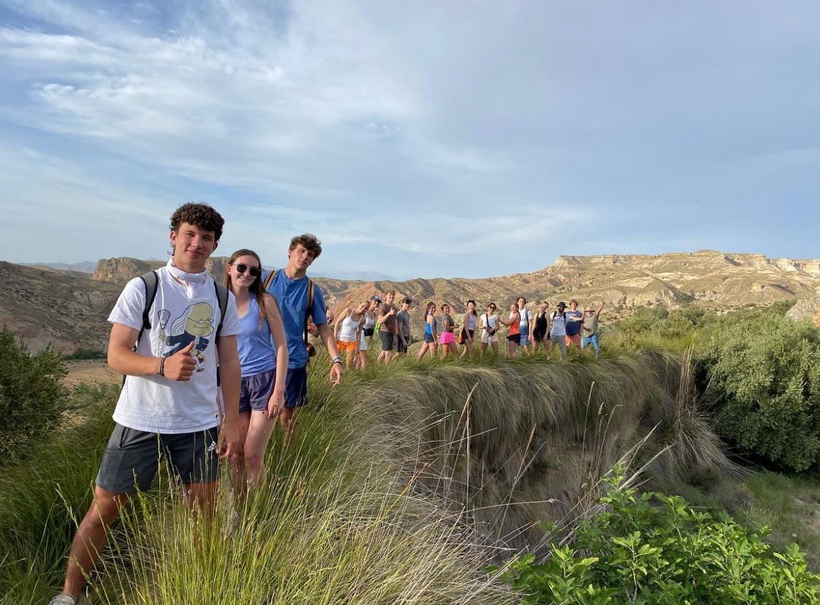 EAMayTerm's tweet photo. Over the long weekend, the Spain group has stayed active breadmaking and pottery making, glamping and swimming in hot springs, visiting the Alhambra and a paleontology exhibit in Granada, taking a flamenco dancing class, and hiking at Caminito del Rey ⛰️. #EAMayTerm https://t.co/TEJiOfmTjJ