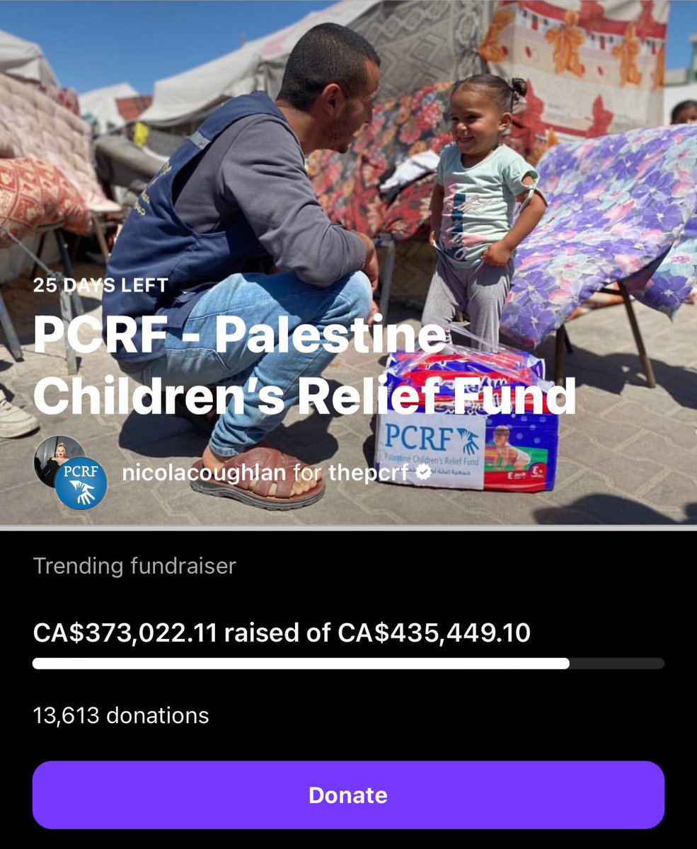 Over $120K was raised in the last five hours for Palestine Children’s Relief Fund after Ariana Grande shared the link on her Instagram story.