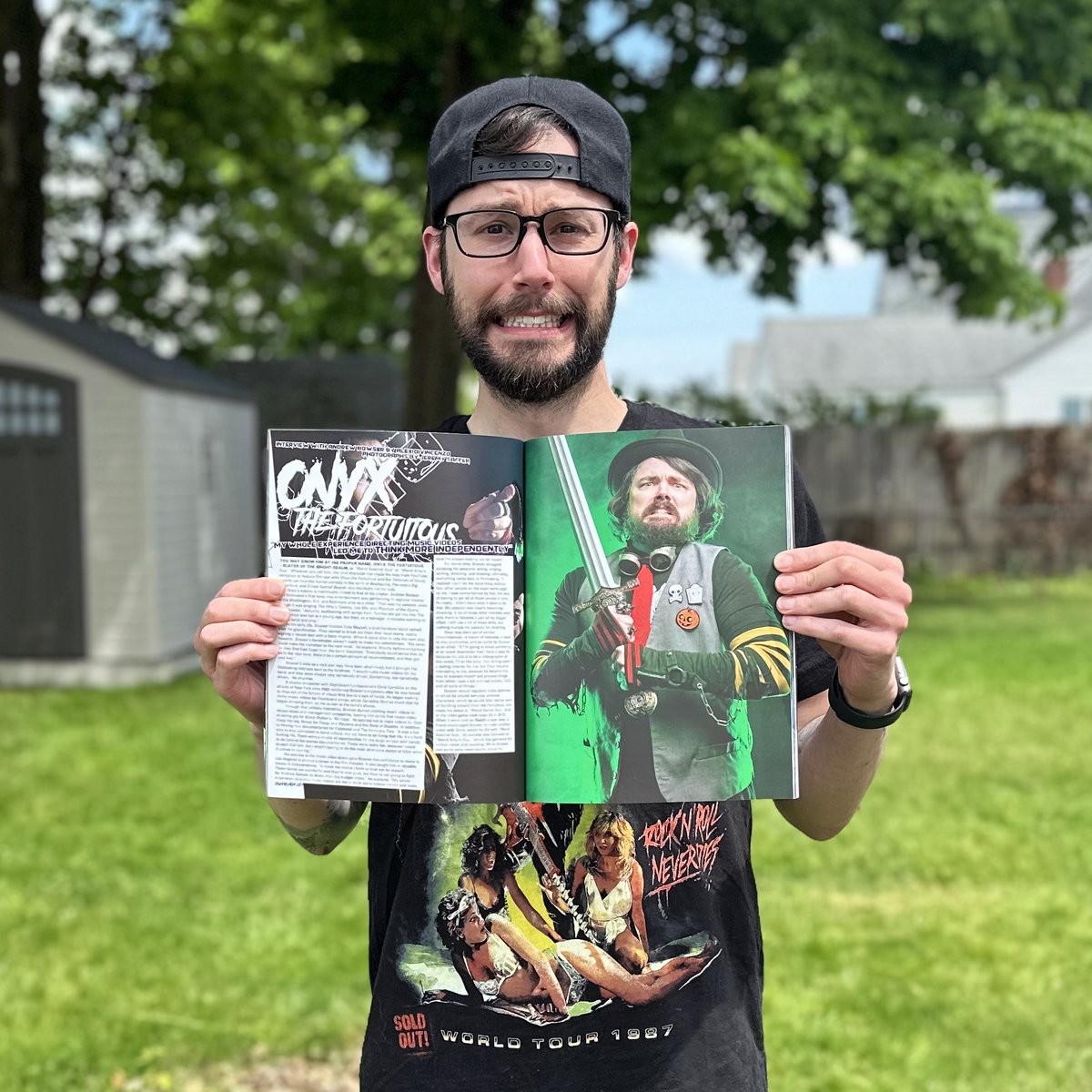 Internet is life, but it's always a thrill to see my work in print. Check out my feature on Onyx the Fortuitous himself, @andrewbowser, alongside @jeremysaffer's photos in the new issue of @outburnmag!