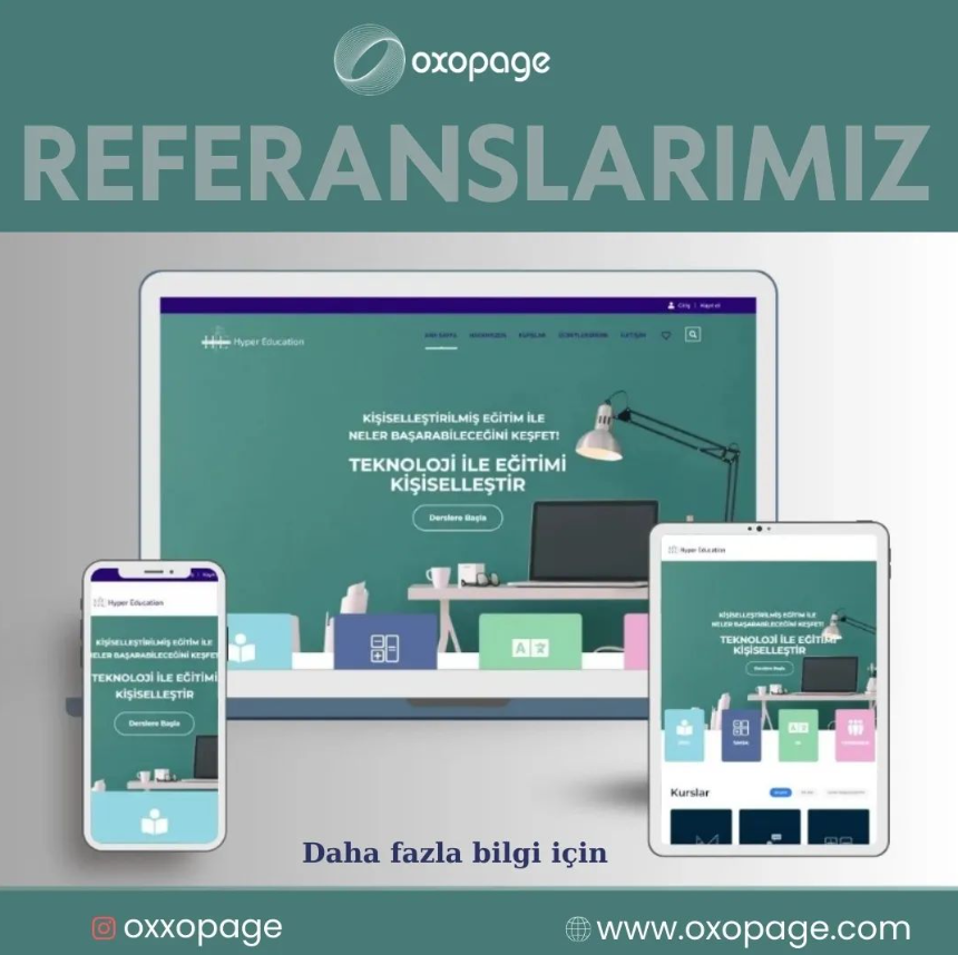 oxopage's tweet image. Sizler ile çalışmaktan büyük keyif alıyoruz.

Birlikte güzel etkileşimlere ve başarılara imza attığımız referansımız Hyper Education&apos; a başarılar diliyoruz.

#oxopage
#webtasarım
#website
#wordpressite
#wordpresskurumsalsite
#seooptimizasyon
#wordpressoptimisazyon
