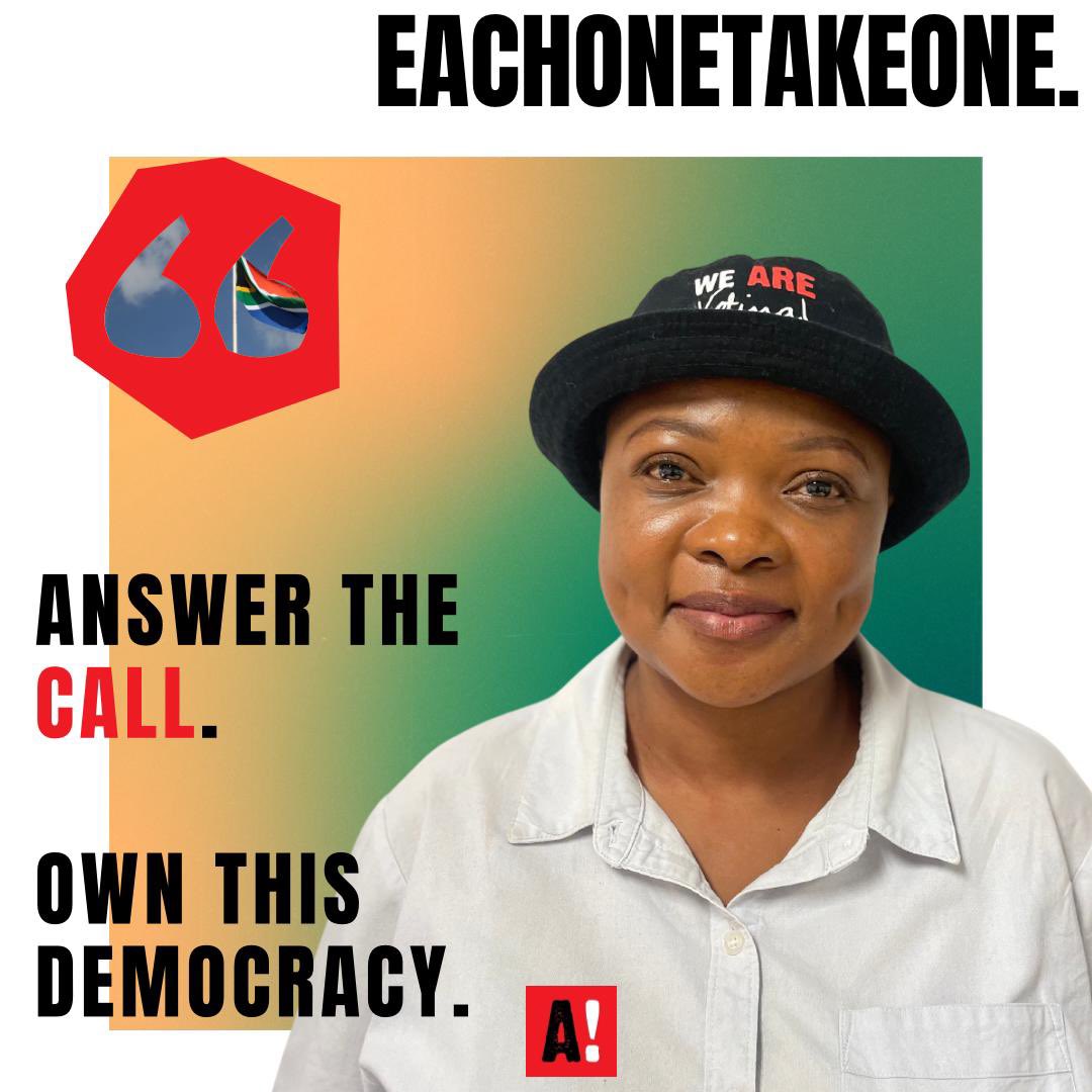 South Africa,make a stand tomorrow #Each1Take1 #WeAreVoting