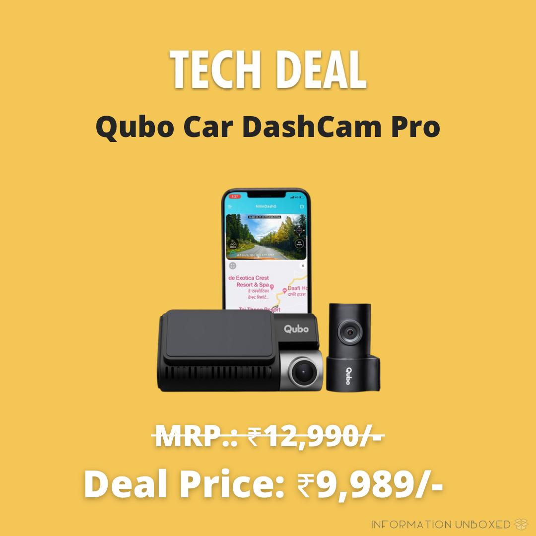 Qubo Car DashCam Pro

MRP: ₹12,990❌
➡️Deal Price: ₹9,989
➡️Link: amzn.to/3yCOuVg

#deals #bestdeals #todaysdeals #discounts #amazondeals #amazondiscounts #amazonfinds #amazonbasics #amazonsale #qubo #dashcam #camera #bestdashcam #dashcamdeals