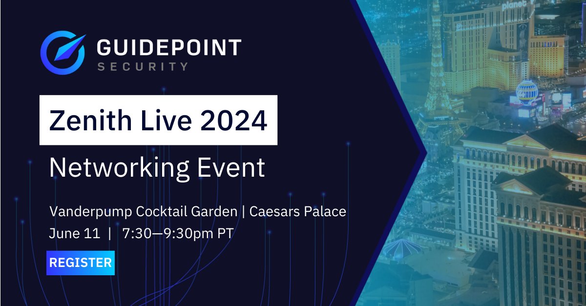 #ZenithLive24 is ideal for our Networking Event, 6/11 from 7:30–9:30pm PT. Customers and sponsoring vendors register today to engage in meaningful conversations and forge valuable connections with industry peers. okt.to/K8bNtr #NetworkingEvent