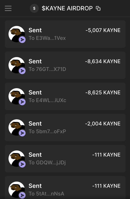 5,000 $KAYNE Airdrop 🪂

STEP 1 : 💟 + 🔁 + Follow me 🔔
STEP 2 : Drop your $SOL wallet 👇

First wallets 💰