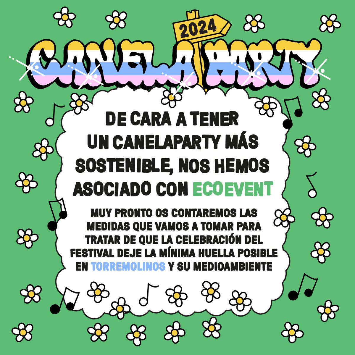 CanelaParty's tweet photo. Por un #CanelaParty2024 más sostenible ♻️

Pronto os contamos novedades 🤗 https://t.co/JzA3tXS8R2