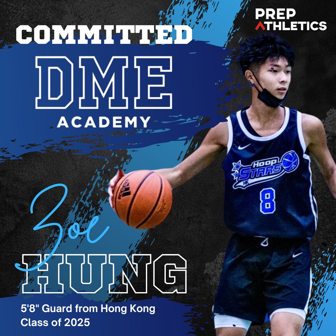 PREP_Athletics's tweet photo. Congrats to Class of 2025, 5'8''guard Zoe Hung from Hong Kong on his commitment to @DMESportsAcad!
@ignaciorsimo @mjpanaggio #PrepSchoolBasketball #CollegeRecruiting #HoopDreams #PrepSchoolRecruiting #BasketballProspects https://t.co/phn47Ty24O