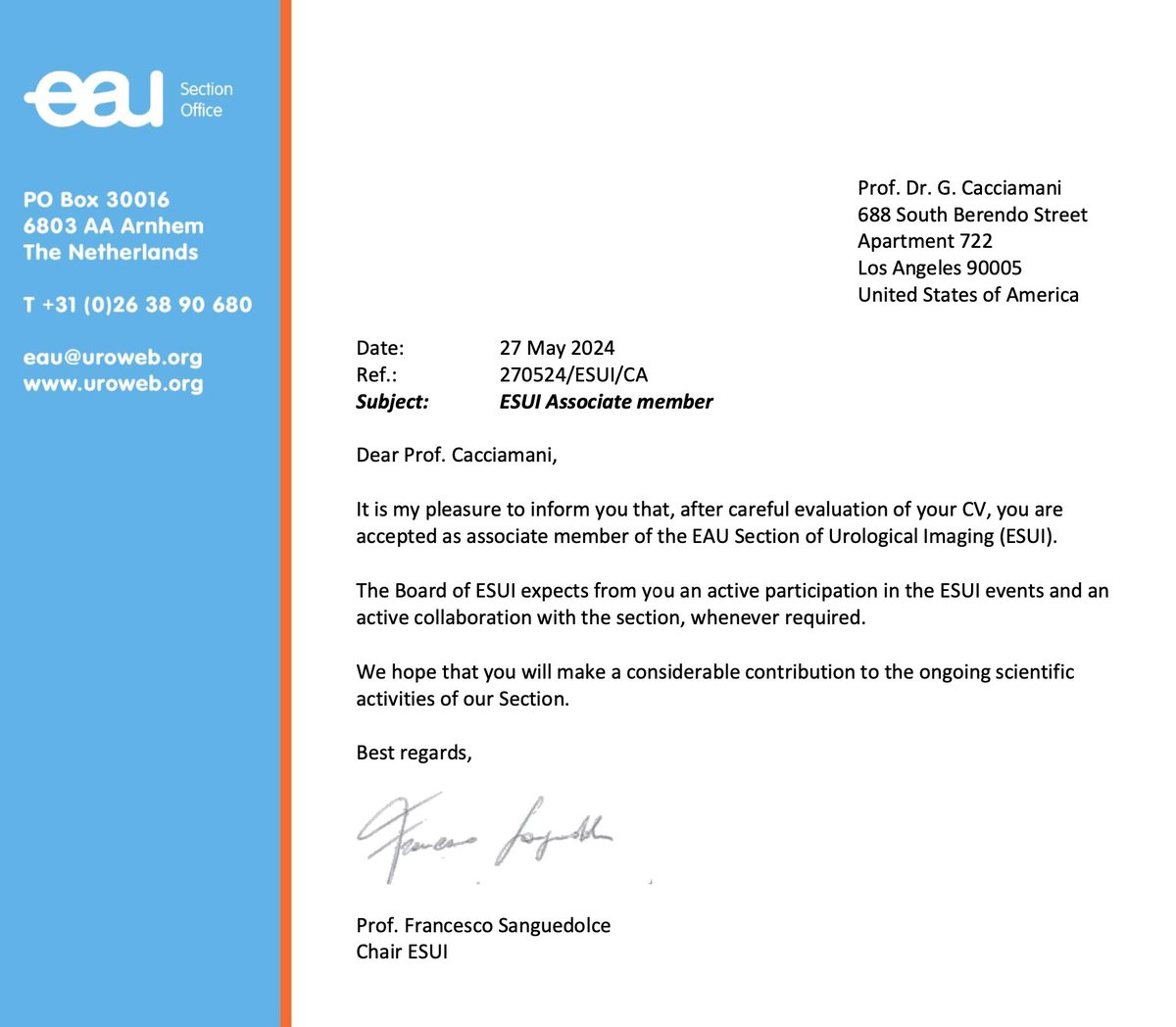 Dr. Giovanni E Cacciamani MD MSc FEBU 🇮🇹🇺🇸🇪🇺 (@cacciamani_md) on Twitter photo 🩻Thrilled to embark on this journey with #EAU <a href="/ESUI_uroweb/">ESUI - EAU Section Urological Imaging</a> Urological Imaging alongside <a href="/F_Sanguedolce/">francescosanguedolce</a>, <a href="/VPanebiancoIT/">Valeria Panebianco</a>, <a href="/giga_fra/">Francesco Giganti</a>, and the incredible team!
🤓Excited to explore the potential of #AI in medical imaging to assist urologists and radiologists
<a href="/Uroweb/">European Association of Urology (EAU)</a> 🩻Thrilled to embark on this journey with #EAU <a href="/ESUI_uroweb/">ESUI - EAU Section Urological Imaging</a> Urological Imaging alongside <a href="/F_Sanguedolce/">francescosanguedolce</a>, <a href="/VPanebiancoIT/">Valeria Panebianco</a>, <a href="/giga_fra/">Francesco Giganti</a>, and the incredible team!
🤓Excited to explore the potential of #AI in medical imaging to assist urologists and radiologists
<a href="/Uroweb/">European Association of Urology (EAU)</a>