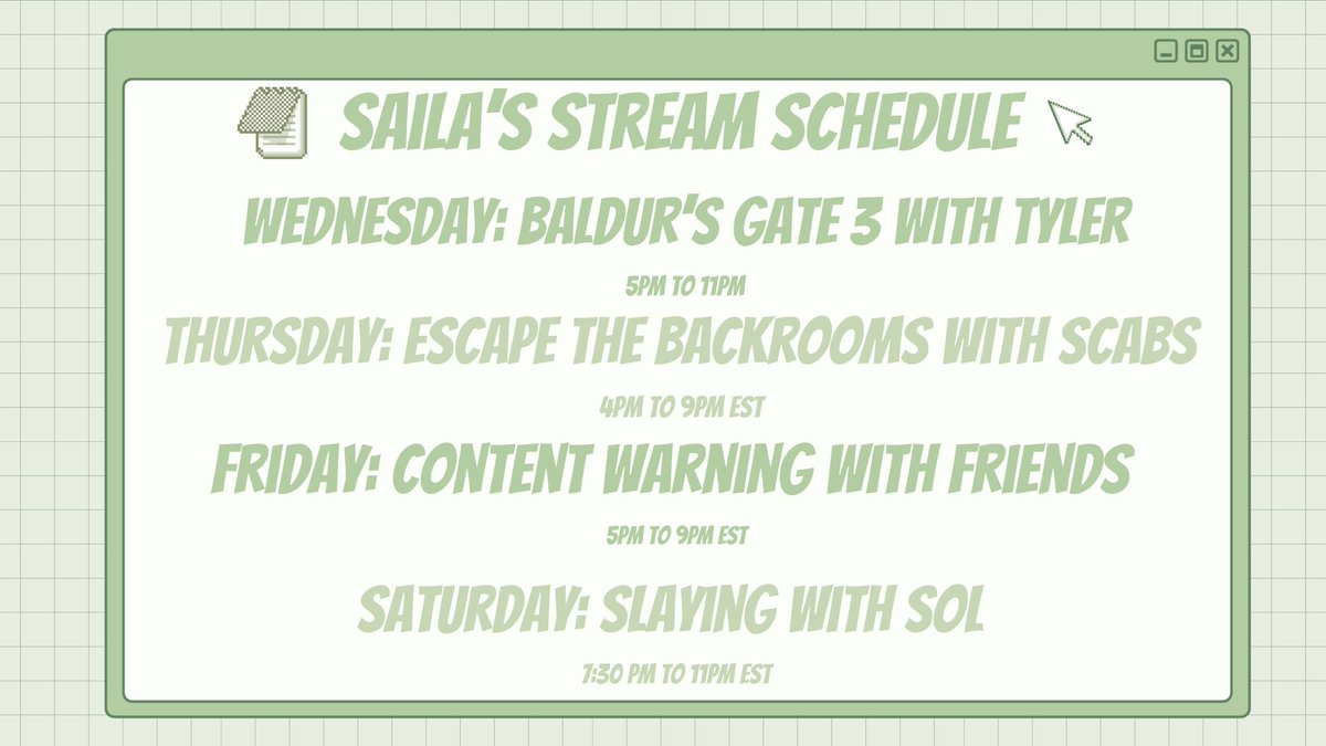 leikakakkari's tweet image. stream schedule 🤍 ft. @On3Merlin &amp;amp; @cozysolstice 
come check out on twitch! twitch.tv/leikakakkari