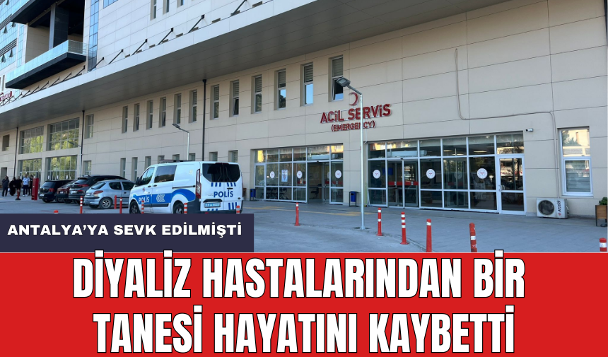 ⚡  Türkiye'nin Gündemine Oturan Diyaliz Hastalarından Bir Tanesi Antalya'da Hayatını Kaybetti: Burdur Devlet Hastanesi’nde 25 Mayıs'ta diyaliz tedavisinin ardından fenalaşarak Antalya Akdeniz Üniversitesi Tıp Fakültesi Hastanesi’ne sevk… dlvr.it/T7WWcl #ASAYİŞGÜNDEM