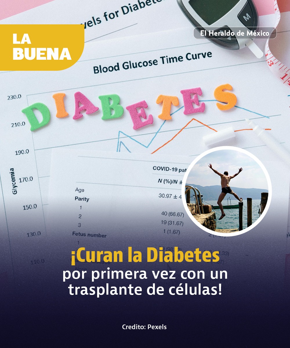 #LaBuenaDeHoy |  Por primera vez en el mundo curan la diabetes en un paciente de Shanghai, cuyo tratamiento consiste en un trasplante de células pancreáticas derivadas de células madre. Este es un gran paso para aquellos pacientes con diabetes tipo 2, por el momento seguirán