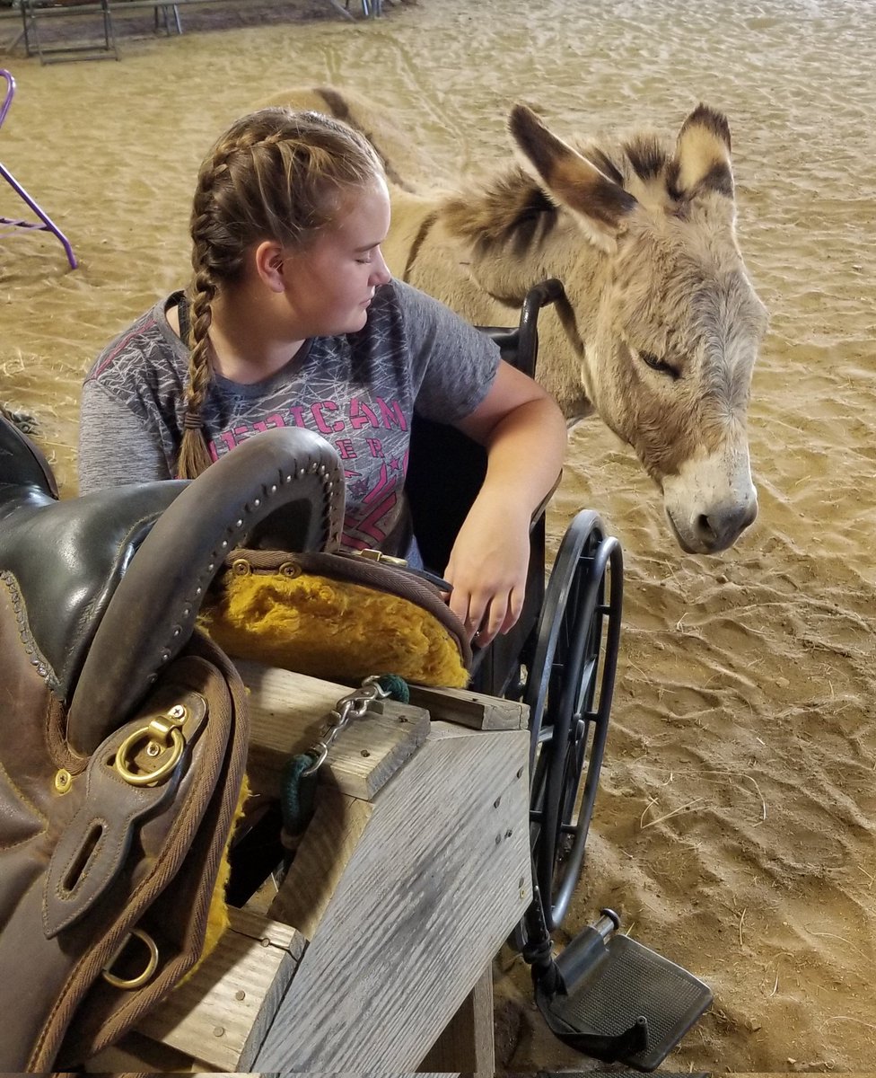 Picture of one of our paralyzed clients working on getting into the saddle with Mini Maggie. I always thought that people didn't care about the lives we have saved and the people we have healed, especially after 4 yrs of struggling to get help. But now I can see that we are being