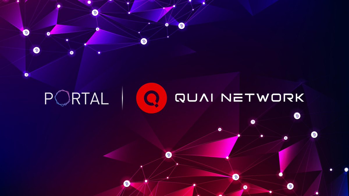 🤝 @QuaiNetwork, a revolutionary EVM compatible Proof of Work blockchain using a unique blend of merged mining and sharding announces its integration with #Portal DeFi, marking a significant milestone in cross-chain trading. 

The strategic partnership will expand trading