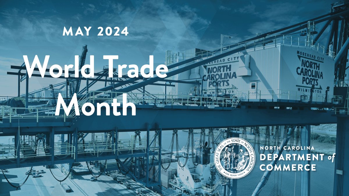 When it comes to trade, our @NCPorts are vital! In FY 22-23, #NCPorts reported $79.3 million in operating revenue, a record number up 16.7% from the previous year. More: ncports.com/about-the-port…… #WorldTradeMonth