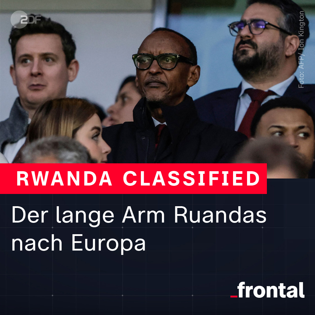 Ruanda hat einen guten Ruf - ob beim @FCBayern oder bei @jensspahn. Doch internationale Recherchen zeigen: Das Regime verfolgt Kritiker bis nach Europa. #RwandaClassified
Mehr dazu bei @zdfheute: zdf.de/nachrichten/po… 
@FbdnStories #ZDFfrontal @derspiegel @derStandardat