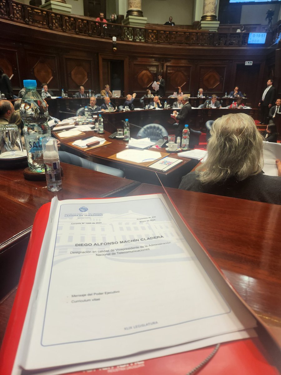 El Senado de la República acaba de votar la venia para que el Sr. Diego Machin Cladera ocupe la Vicepresidencia de ANTEL.
Felicitaciones y éxitos en la gestión Diego!!!
<a href="/DiegoMachin8/">Diego Alfonso Machin Cladera</a>