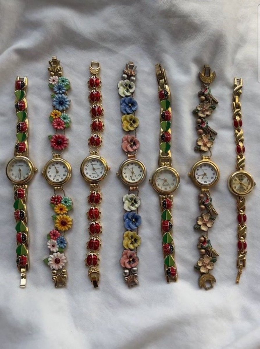 vintage flower watches