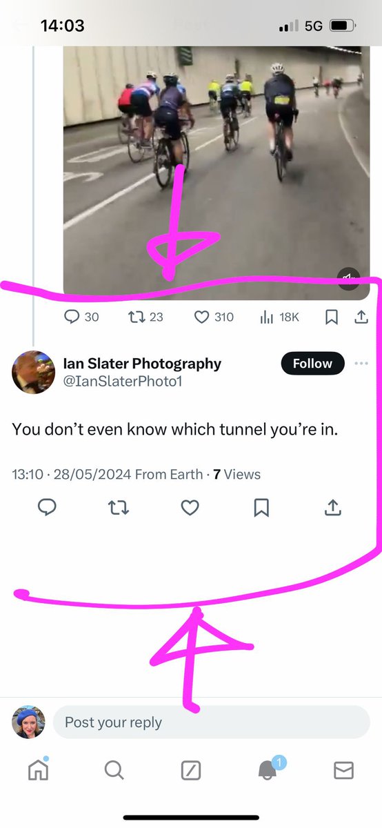 As trolling comments go, this is absolutely up there … 

“You don’t even know which tunnel you’re in” 😆

And yes it was the Limehouse Link tunnel rather than the Dartford Crossing, but the funny thing is that when I went through it I had a whole emotional experience about … /1