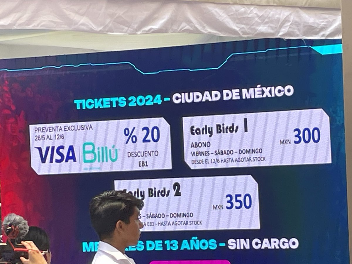 Tenemos precio de los boletos de @GAMERGY_Mx para este año, ya están a la venta. 🫡