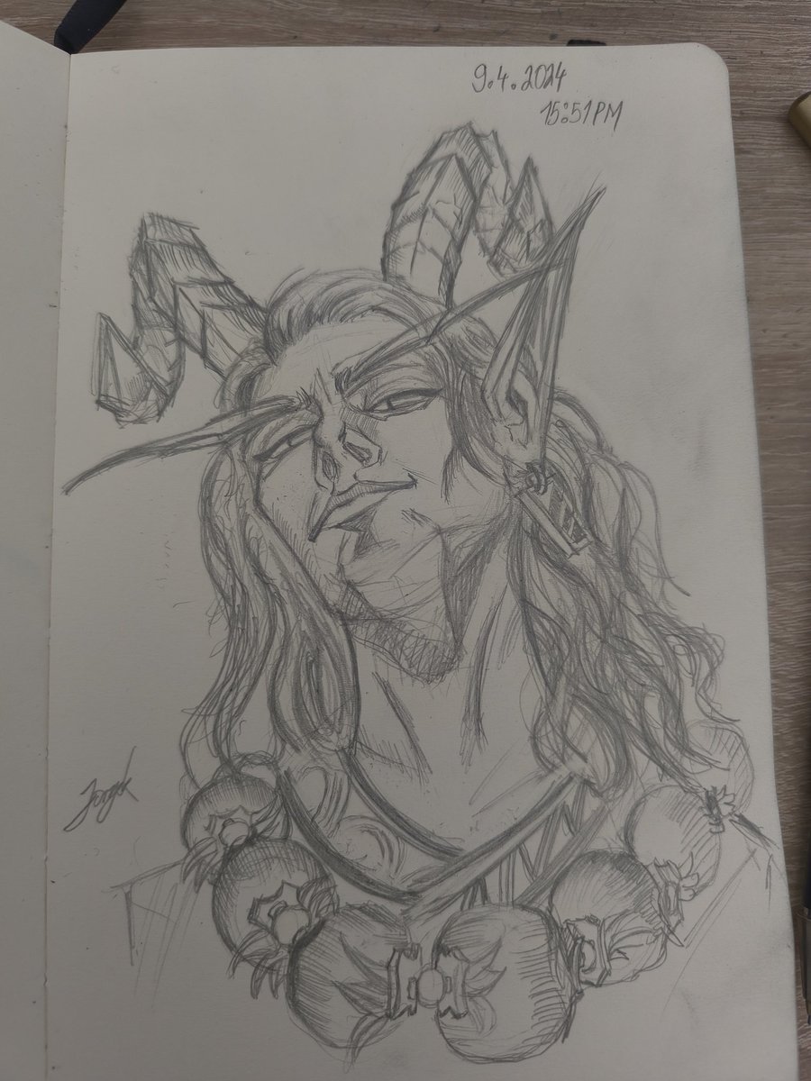 Sketched my Belf DH Leed some while ago so why not post it #warcraftart #warcraft