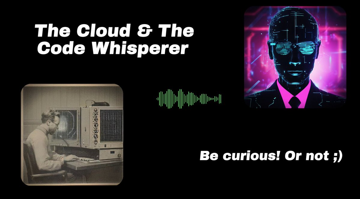 'The Cloud & The Code Whisperer' PLAYLIST. NOW.

Level up your tech knowledge (and your sense of humor). 😎 

HERE ➡ youtube.com/playlist?list=…

A new episode every Tuesday!

Your host Michael & @googledevs  Gemini 1.5 Pro & @MINDOS_AI  #Mebot

#LearnTech #TechCommunity #TechSkills