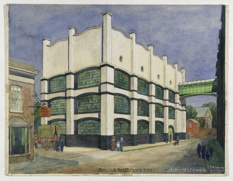 BedfordParkFest's tweet photo. We’re delighted the other #VoyseyHouse in #Chiswick has just become home to #Sanderson Design Group - returning to its roots. Read all about Arthur Sanderson’s #wallpaper factory and office @AbundanceLondon’s #chiswicktimeline mural: https://t.co/KITGu4biyD https://t.co/UK2bjz3Dnr