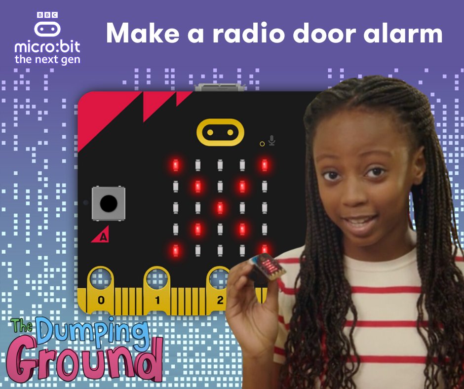 In the @cbbc series The Dumping Ground, Izzy, Dita & Erin use the BBC micro:bit to create a radio door alarm 🔊 to monitor the door to their secret den, to find out who has been stealing their chocolate🍫. 👀 Find out how: bbc.co.uk/teach/microbit… #teachers #bbcmicrobit #coding