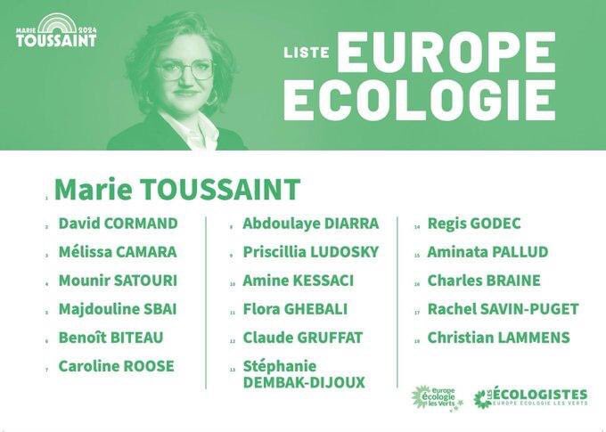 Si vous voulez envoyer un message utile et clair le #09juin, choisissez le bulletin Vert ! 💚
#Europeennes2024 🇪🇺#MarieToussaint lesecologistes.fr 🙂 🌻 🌳