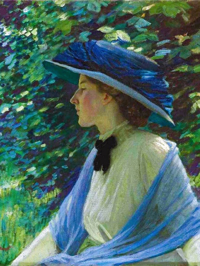 🎨Harold Knight, R.A. (1874-1961) Portrait of Florence