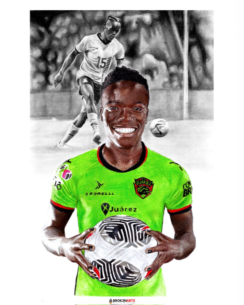 MailaMwale's tweet photo. Drawing of Copper Queen baller Prisca Chilufya. https://t.co/D0xPRjl011
