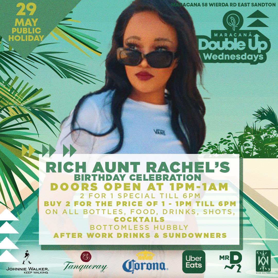 We got a lot of birthday celebrations tomorrow <a href="/SandtonMaracana/">Maracanã Sandton</a> 
Come join us 
#DoubleUpWednesdays