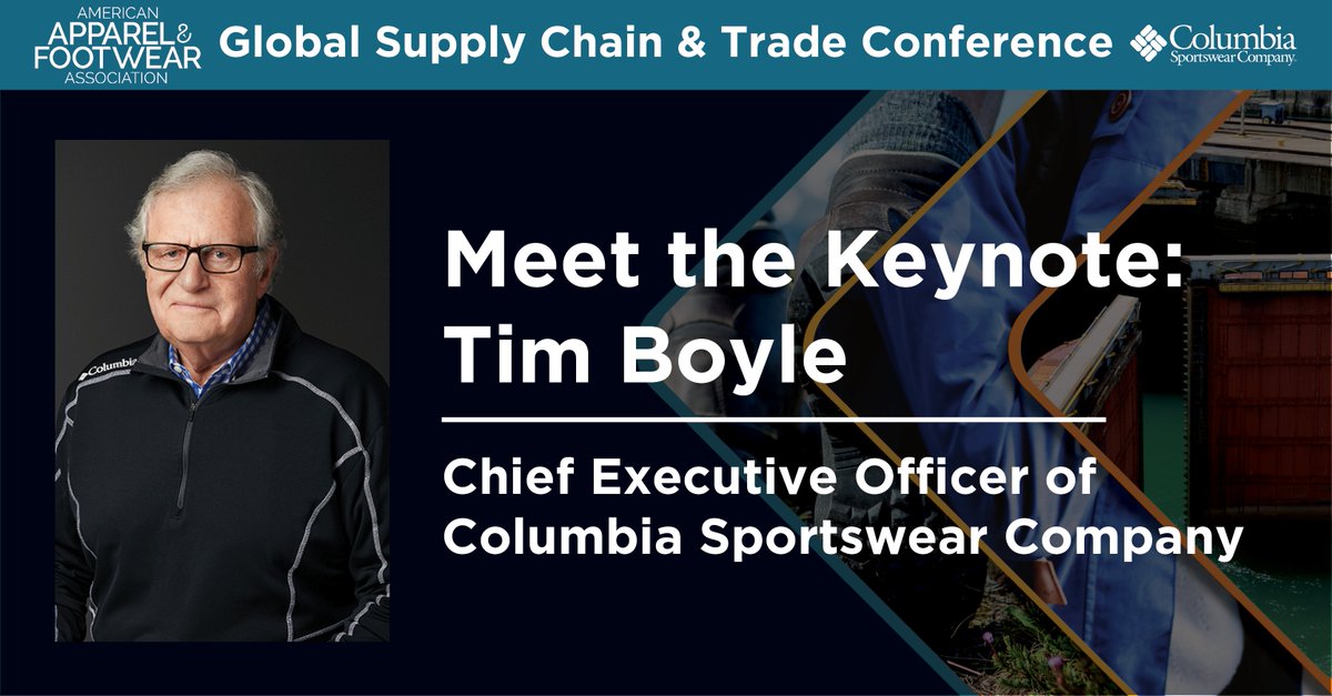 As we wrap up with #WorldTradeMonth, a reminder to join us next week at Columbia Sportswear Company for the Global Supply Chain & Trade Conference. We look forward to welcoming CEO @Columbia1938 Tim Boyle as keynote! #AAFASmartTrade aafaglobal.org/SmartTrade24
