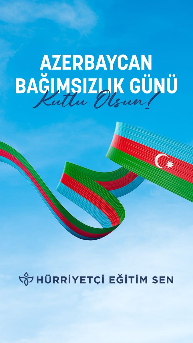 Mehmet Emin Resulzade önderliğinde ilan edilen Azerbaycan Cumhuriyeti'nin Bağımsızlık Günü kutlu olsun. 
Tek millet, iki devletiz. 

#TarihteBugün
#28Mayıs1918
#Azerbaycan