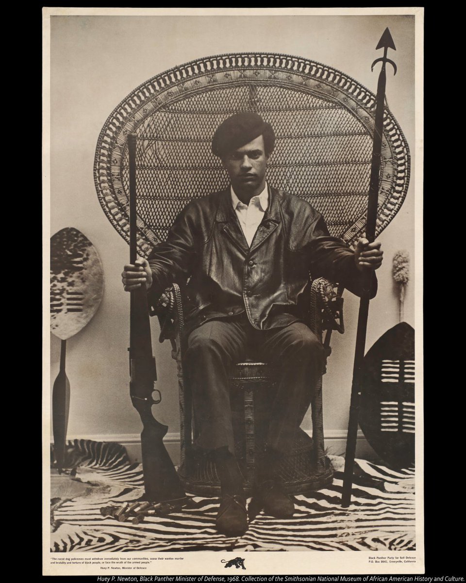 NMAAHC's tweet photo. “Black Power is giving power to people who have not had power to determine their destiny.” — Huey P. Newton 

#APeoplesJourney #ANationsStory https://t.co/7mgAwbbVzT