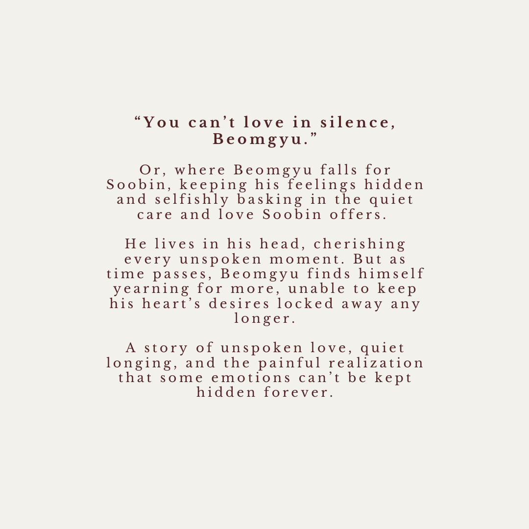 gyurioussss's tweet photo. #soogyu fic
— just one more night

18.1k, rated m
🏷️ fwb, lots of yearning and pining, falling in love, angst, getting together, happy ending

🔗 https://t.co/SQFDIIZBZj https://t.co/OmaZOE4nRj