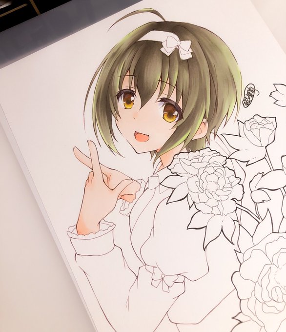 「open mouth white dress」 illustration images(Latest)｜3pages