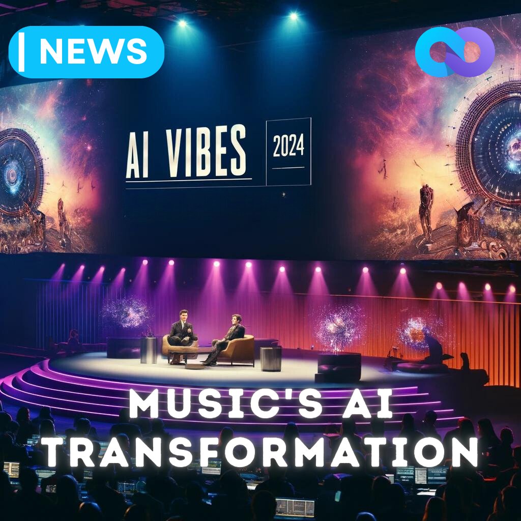 TheAnnaPaz's tweet image. At the AI Vibes Summit 2024, Adam Torres and Tatiana DeMaria discussed how AI is reshaping the music industry. They explored how generative AI and Web3 technologies are empowering artists with more control over their music and finances, marking a significant shift towards greater…