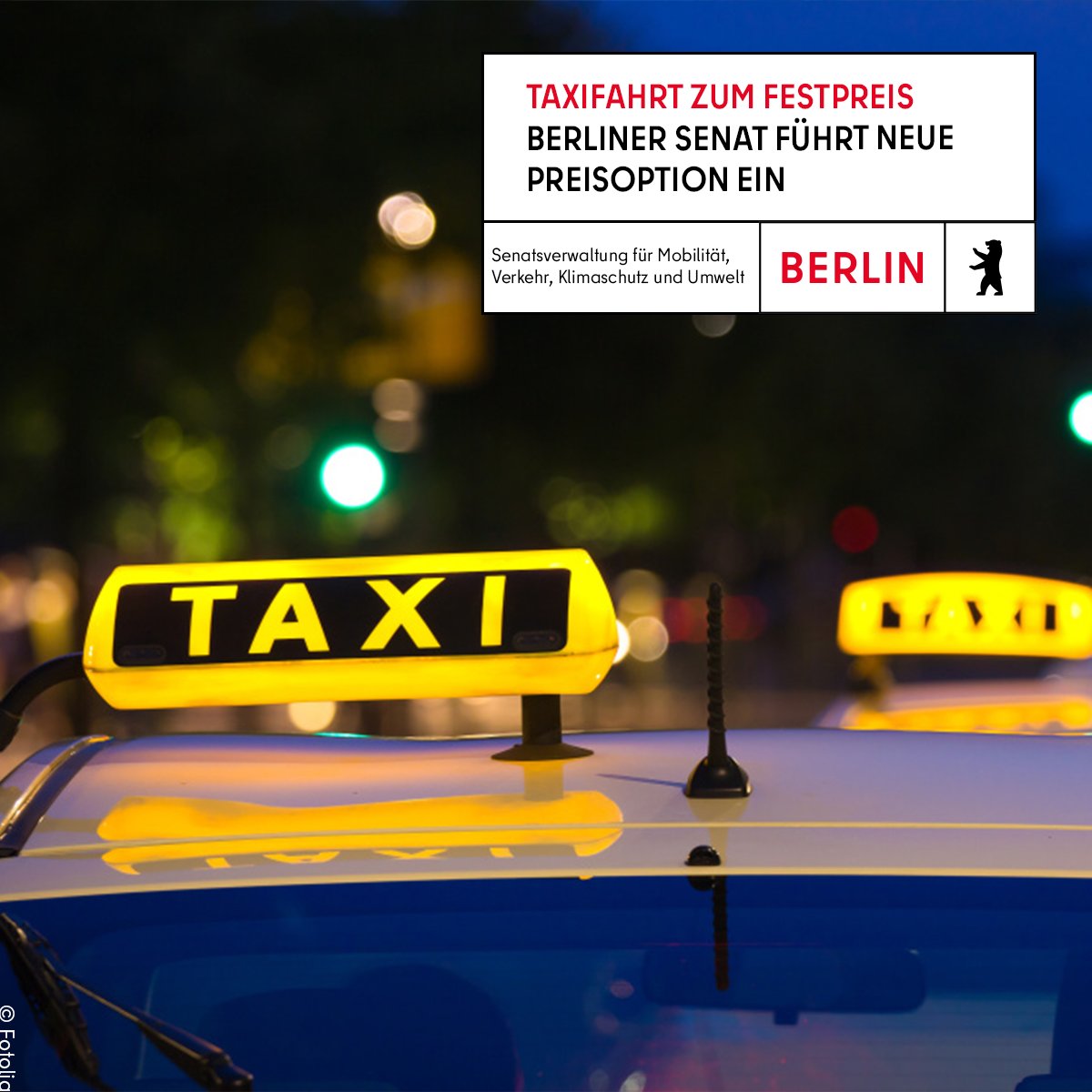 🚕 Was für viele Mobilitätsapps bereits üblich ist, ist nun auch für Taxis möglich: Die Bestellung einer Fahrt zu einem Festpreis. Berlin ist die zweite deutsche Großstadt, die diese transparente Bezahloption ermöglicht. Mehr Infos dazu hier:👉 berlin.de/rbmskzl/aktuel…